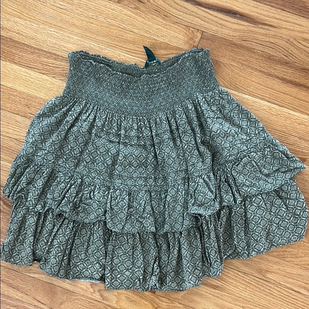 Ralph Lauren Green Patterned Skirt